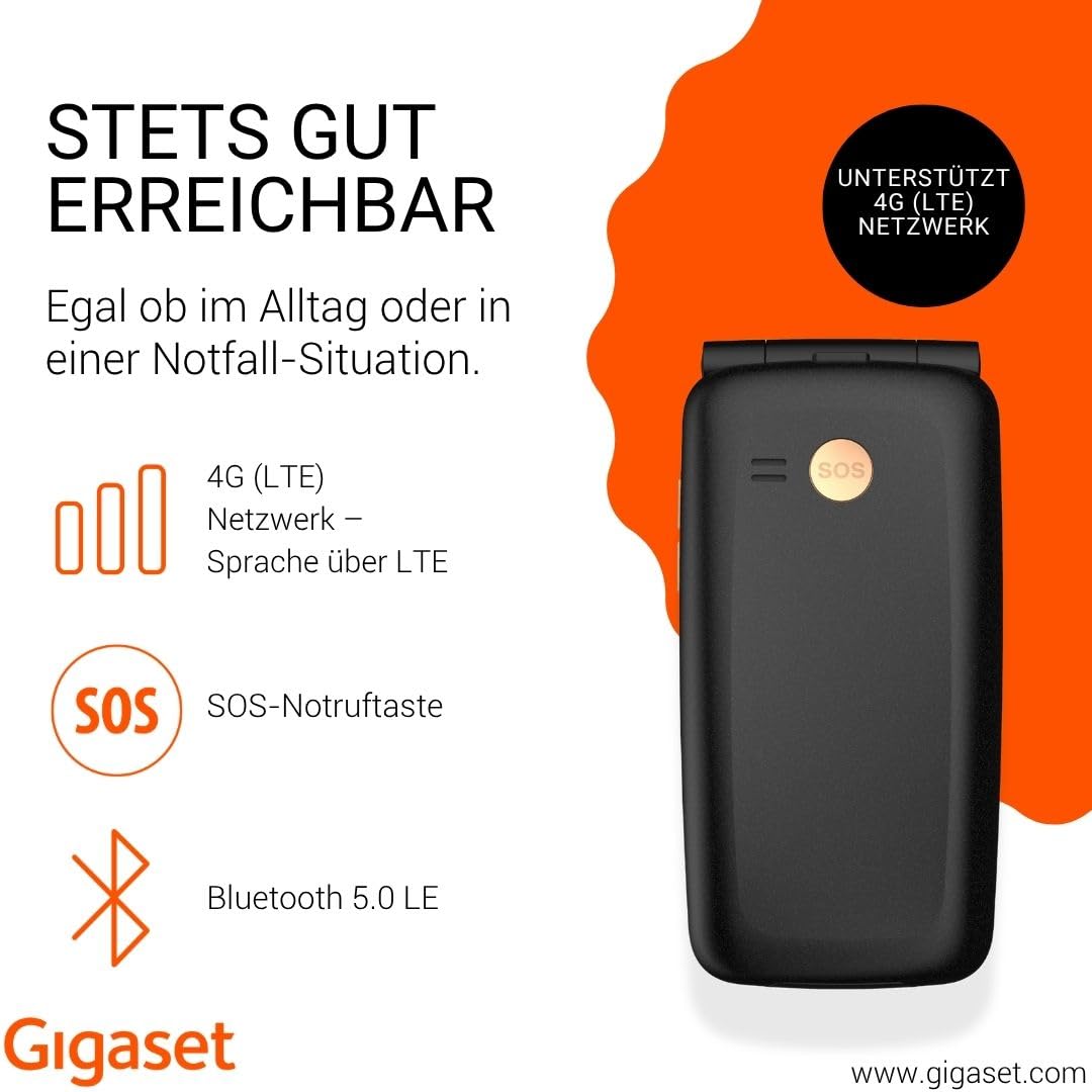 Gigaset GL795 Feature Phone, dunkelgrau