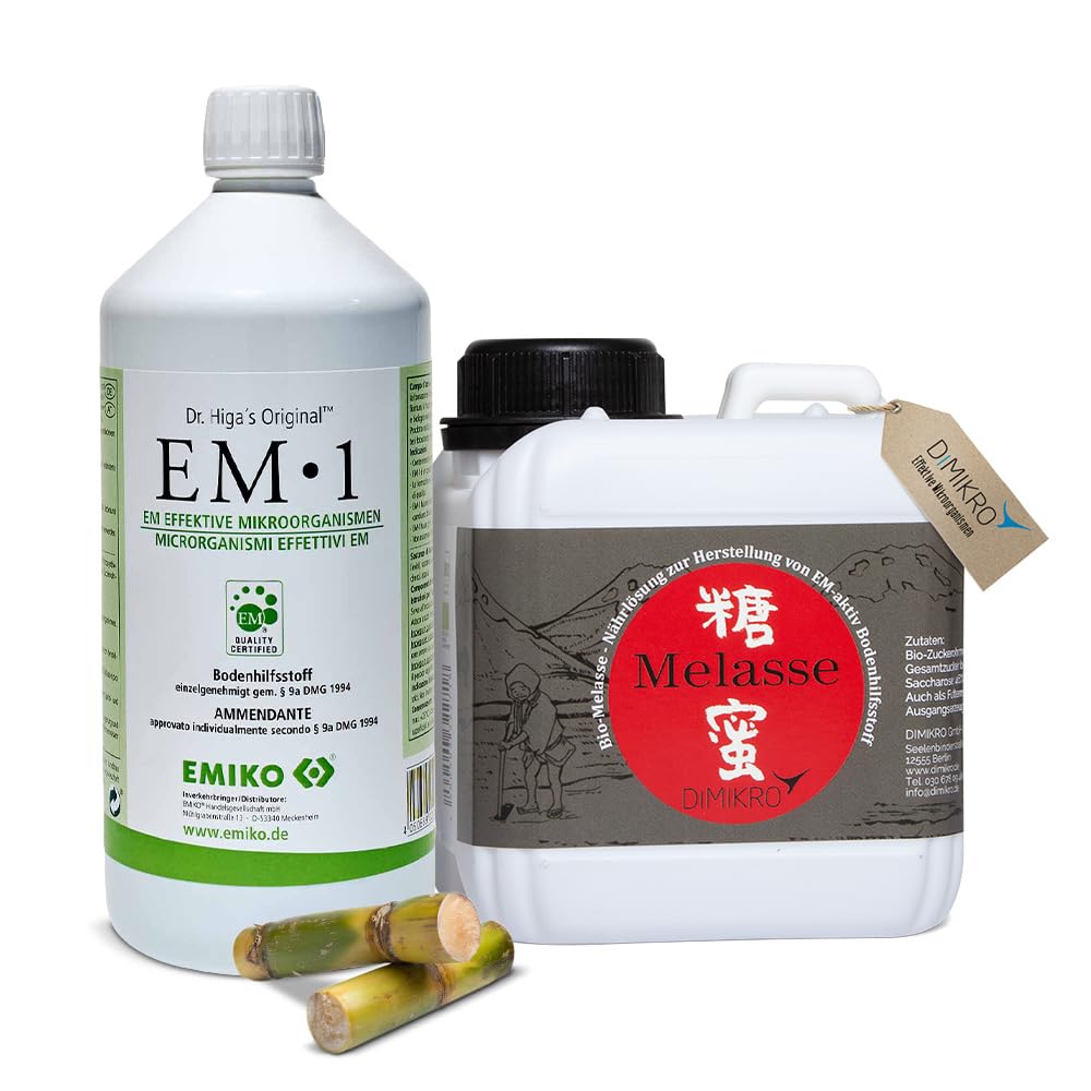 EM 1 Urlösung (EMIKO)+ Melasse (DIMIKRO)(je 1 Liter)+ Infobroschüre über EM - Effektive Mikroorganismen