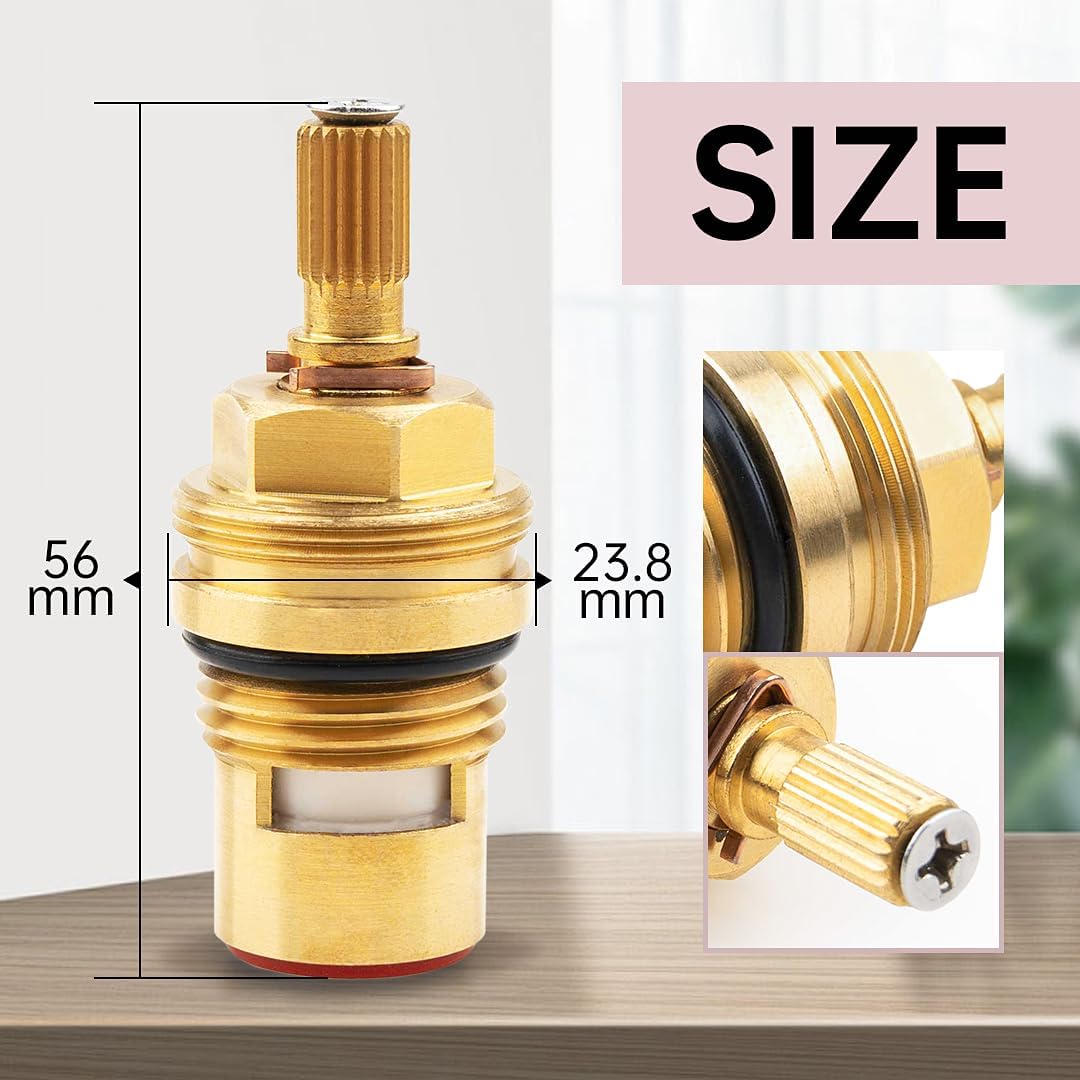 Faucet Cartridge Parts Compatible with Hansgrohe 94009000 Hot Widespread Faucet Cartridge 1-inch Spare Part in