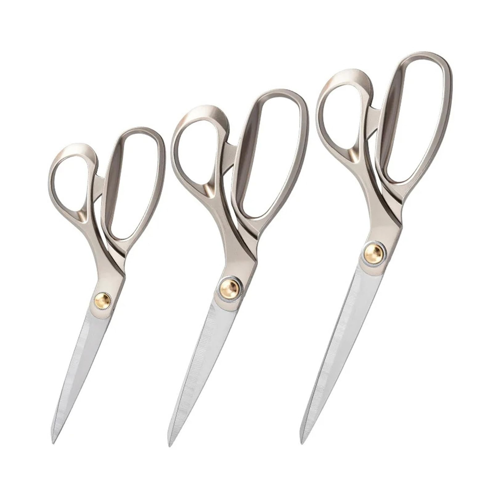 Tijeras de sastre totalmente acero, tijeras ropa tela costura inoxidable(Small-1pc)