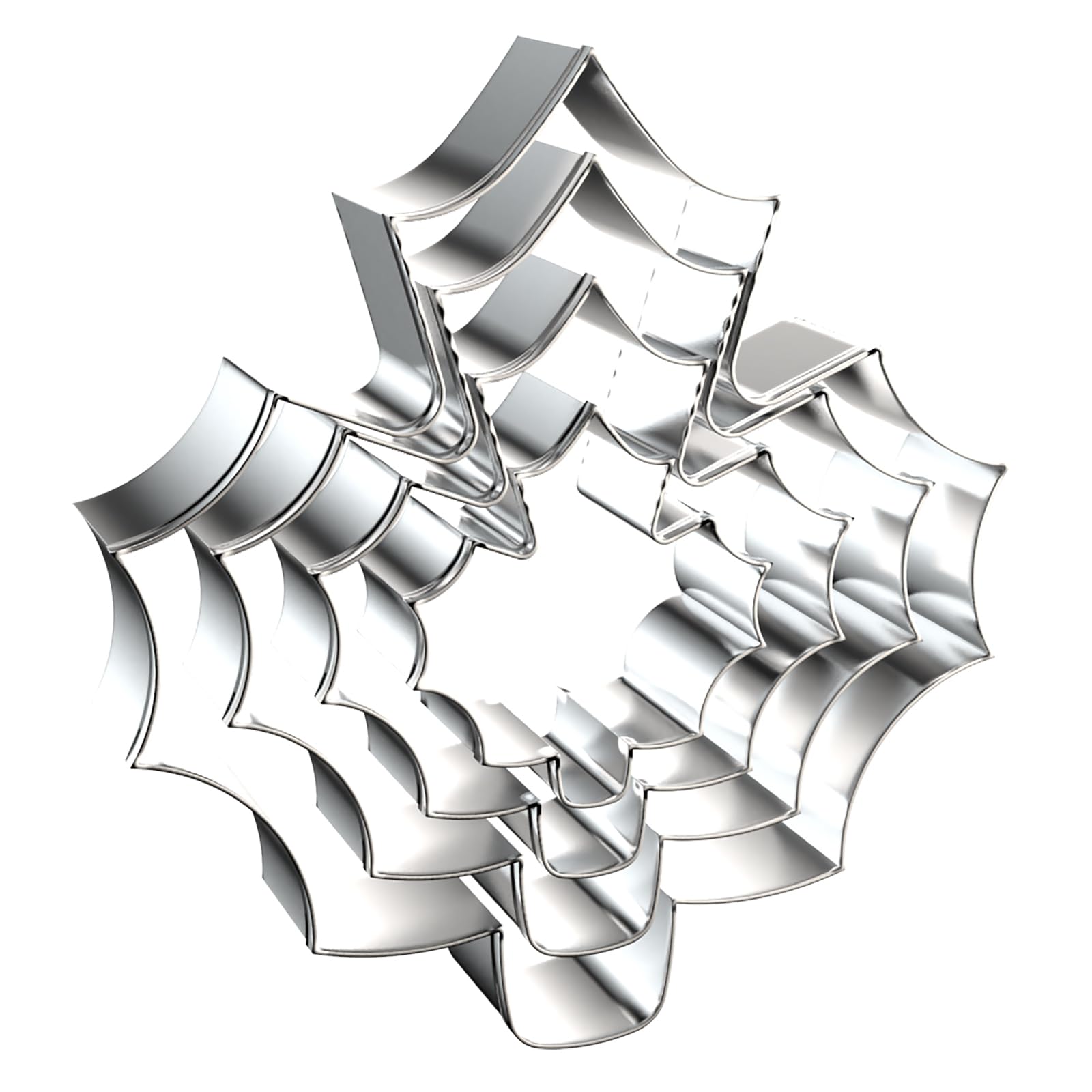 Maple Leaf Cookie Cutter Set Large - 5 Inch, 4 Inch, 3 Inch, 2 Inch - Fall Leaves Autumn Cookie Cutters Shapes Fondant Molds for Baking - Stainless