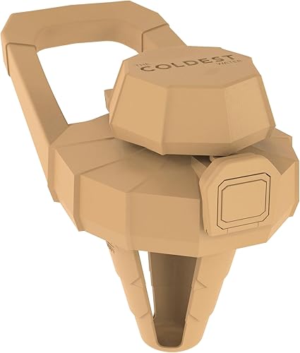 The Coldest Chug Lid and Shaker Lid para botellas de boca ancha para batidos de proteínas, batidos saludables, tapa de gimnasio (madera ejecutiva,