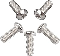 Vista 6 de 5 piezas de acero inoxidable Derby cubierta botón cabeza tornillo kit para Harley Touring Street Electra Glide Road King