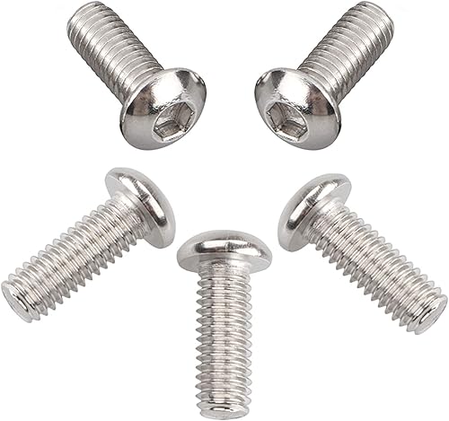 Miniatura 6 de 5 piezas de acero inoxidable Derby cubierta botón cabeza tornillo kit para Harley Touring Street Electra Glide Road King