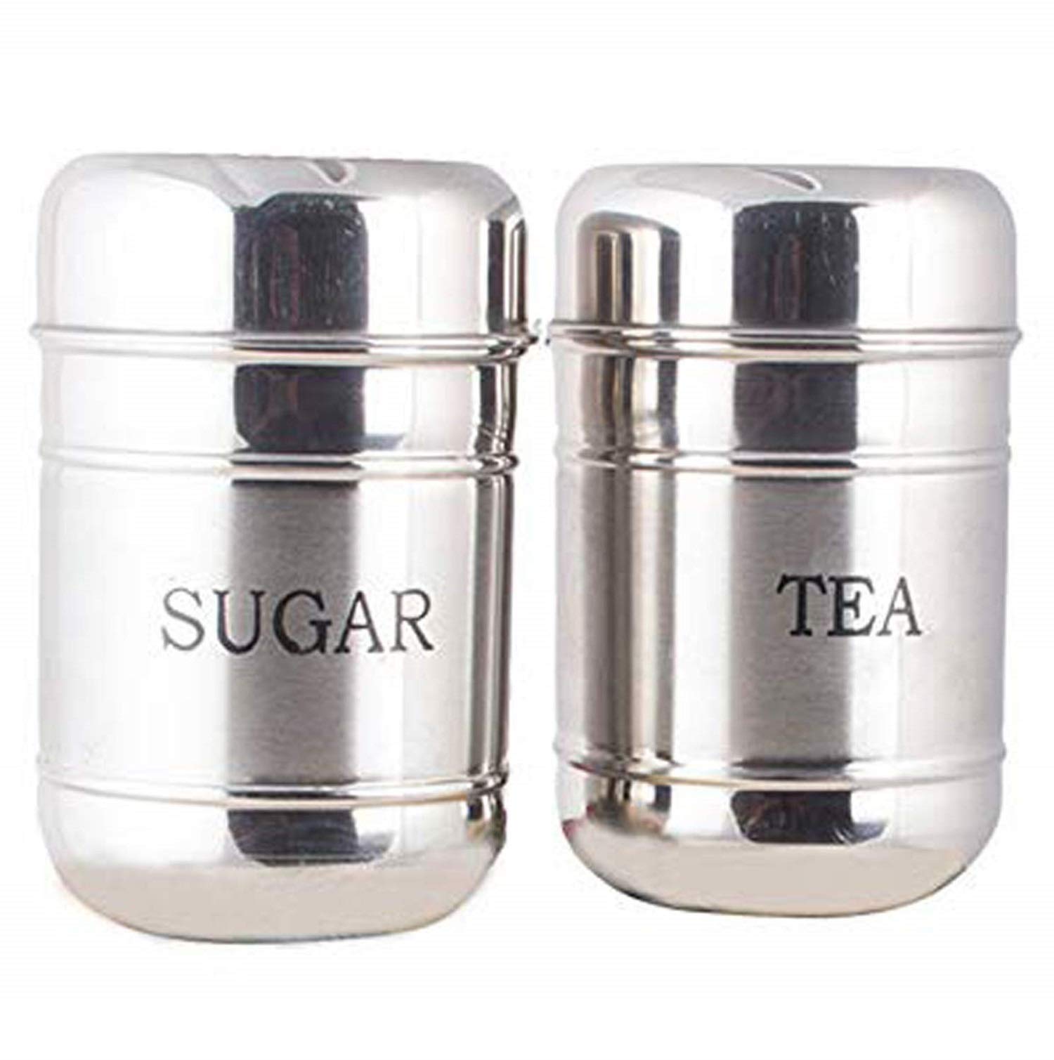 Kuber Industries 2 Pieces Stainless Steel Tea, Sugar Container Set, 500 Ml (Silver) -CTKTC038136, Standard (B08491QG2H) Amazon Price History, Amazon Price Tracker