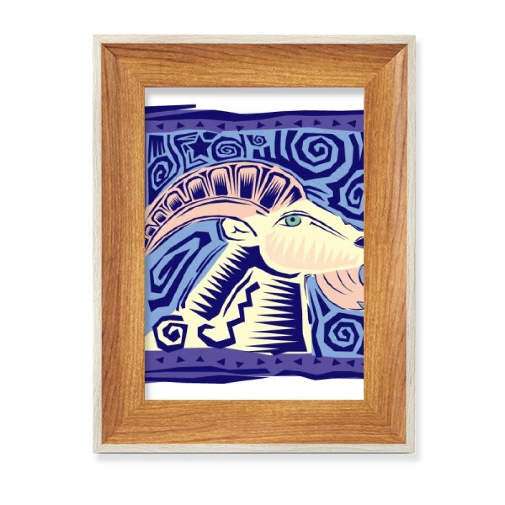 Cadre photo en bois constellation Bélier Mexicon Culture déco chambre