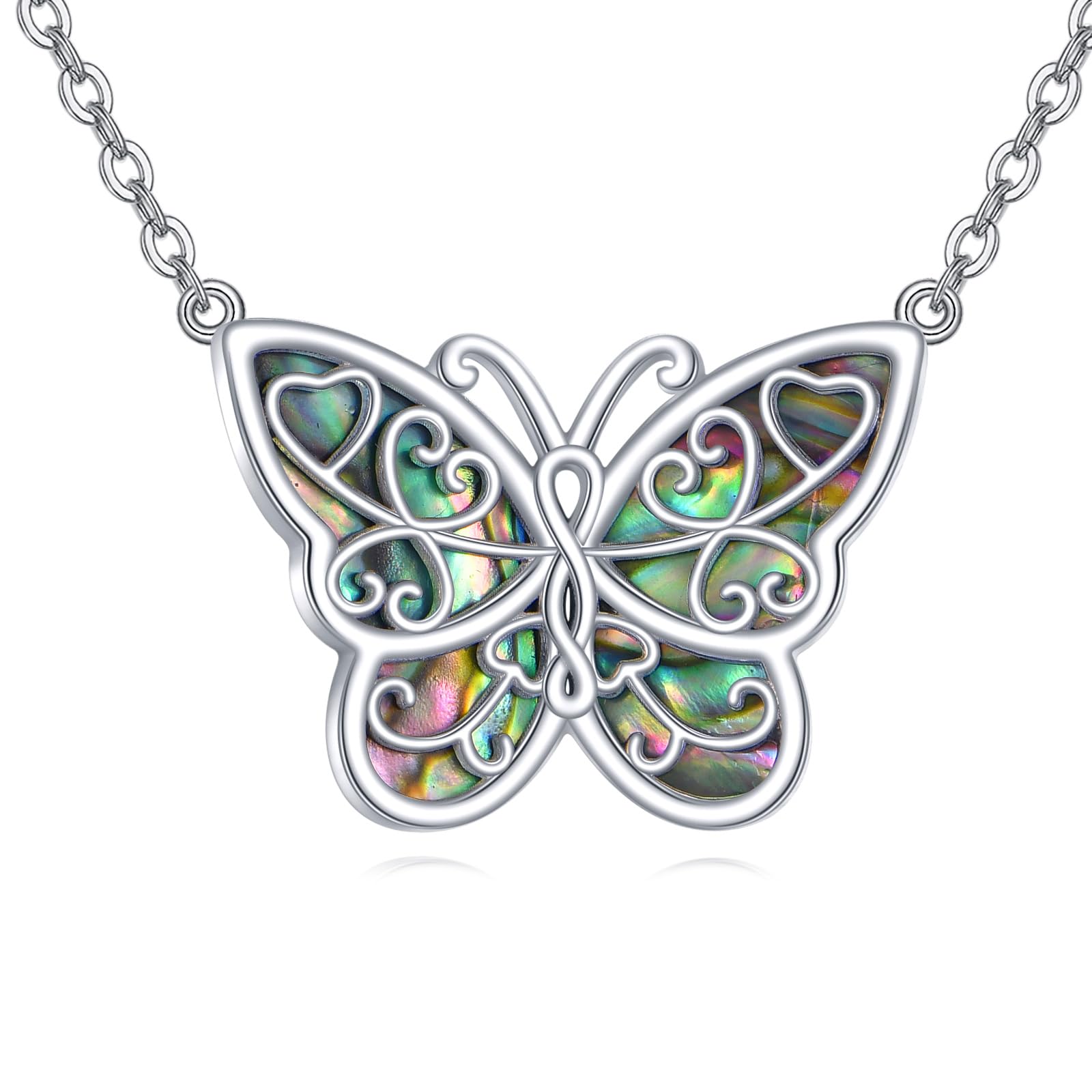 Lebensbaum Kette Damen Silber 925 Brustkrebs Rosa Schleife/Schwester/Waage der Gerechtigkeit/Hexenknoten Lebensbaum Schmuck Geschenk