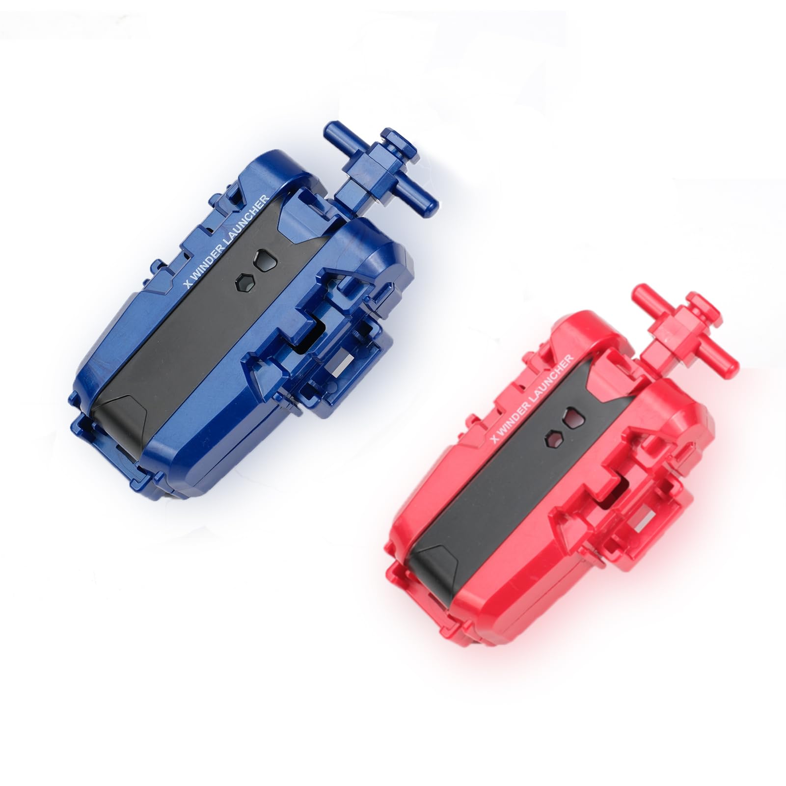 2 Pack X String Launcher, Blade X Gyro Launcher Set for Players Battles, Only Work with X Right Spinning Tops (Red + Blue)