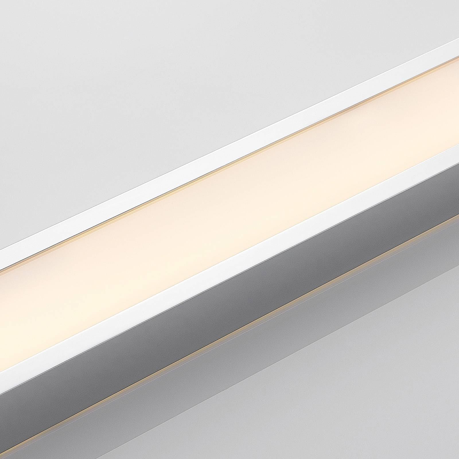 Lindby Bombillas LED aplique de pared interior en cromo, blanco, arriba | iluminación de pared, moderno, 3000 k blanco cálido, luz de espejo para cuarto de baño