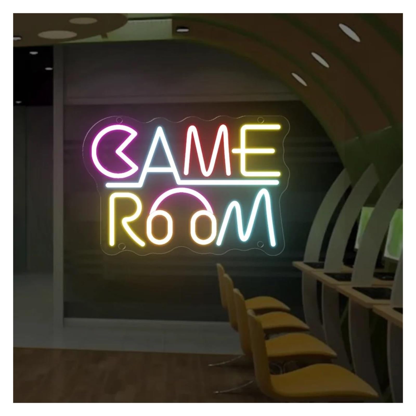 néon signe Panneau Lumineux Néon Pour Gamer, Veilleuse, Bar, Salle De Sport, Salle De Jeux, Maison, Suspension Murale, Chambre À Coucher 27x18.3cm