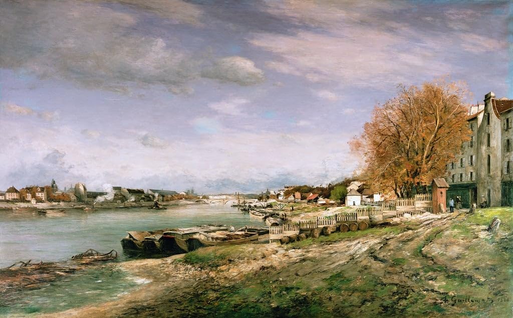 Murale tableau The Old Quay at Bercy Paris salon moderne