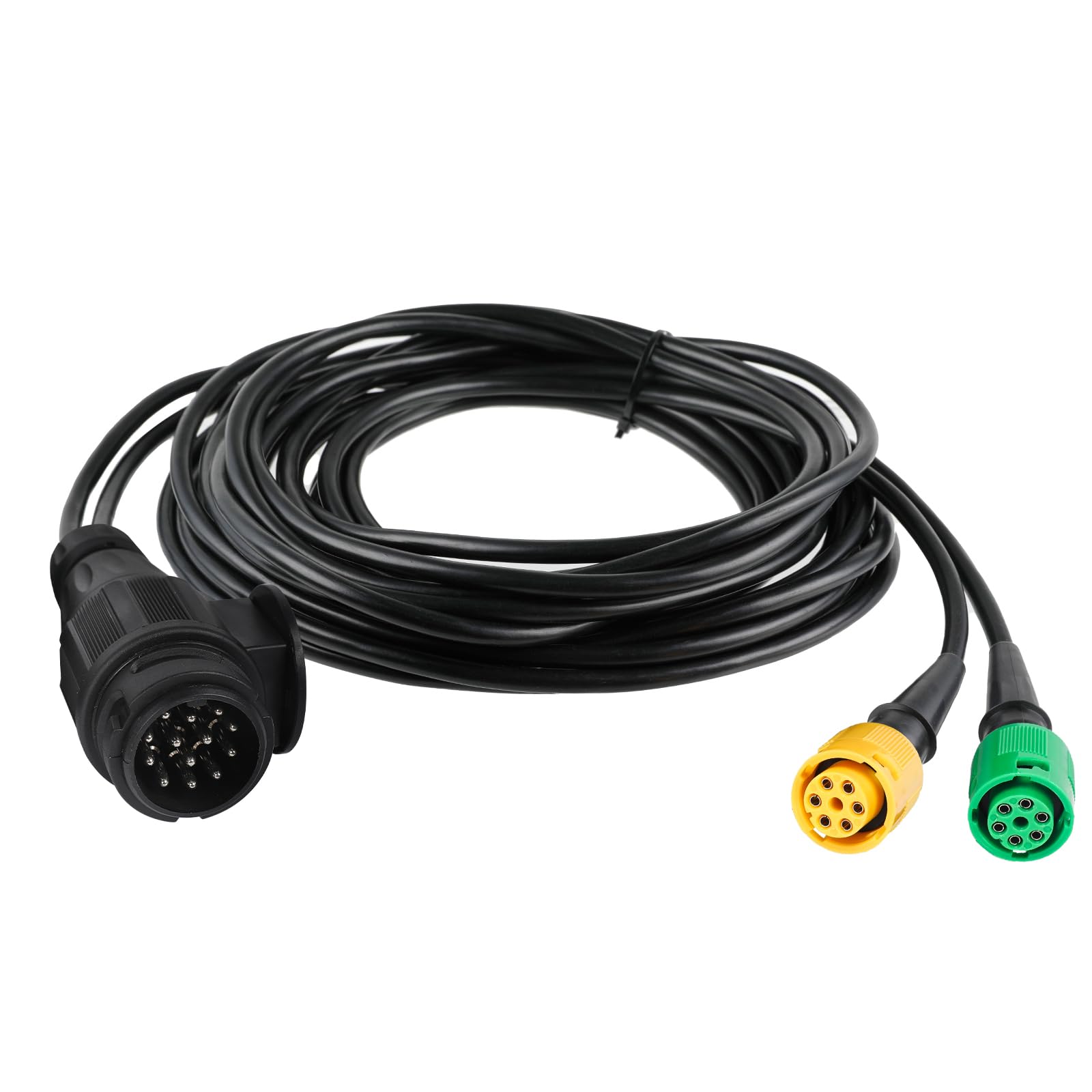 Yuanjoy Led-achterlichtenset voor aanhanger, waterdichte 13-polige aanhangerstekkeradapter met 0,3 meter kabel, 12 V, 24 V, 13-polige aanhangerverlichtingsset met E-keurmerk