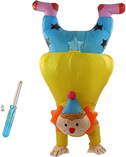 Fantasia Inflável Adulto, Fantasia de Festa de Palhaço, Fantasia de Palhaço de Cabeça para Baixo Fantasia Inflável Cosplay Macacão Fantasia Show de Halloween