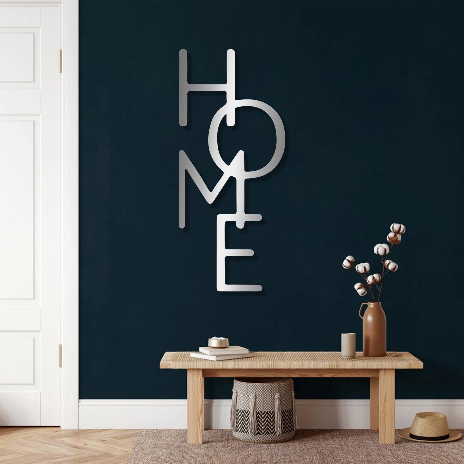 OZF Metal Letters Home Decor, Home Sign Wall Decorations, Entryway Art, Family Metal Sign, Letter Decorations, Word Artwork, Vertical Minimalist Wall