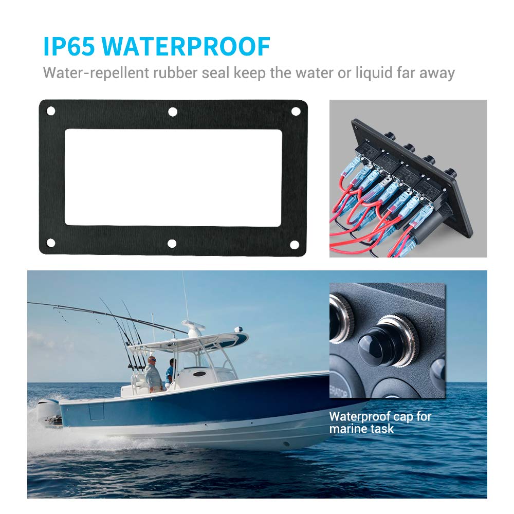 Nеw Prоduсt MICTUNING 4 Gang LED Touch Screen Switch Panel - Slim Pre Wired Touch Screen Circuit Breaker DIY Sticker with Label Sticker and Rubber Seal Ring for Car RV Marine Boat Caravan Yacht Suреr Bіg Clеаrаnсе! MICTUNING 4 Gang LED Touch Screen Switch Panel - Slim Pre Wired Touch Screen Circuit Breaker DIY Sticker with Label Sticker and Rubber Seal Ring for Car RV Marine Boat Caravan Yacht