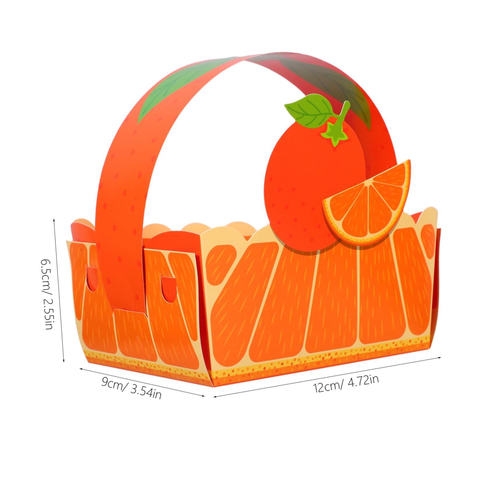 TOVINANNA 20pcs Fruit Themed Paper Snack Boxes with Handle Containers for Summer Parties Birthdays and Treats Quick Assembly Popcorn Box for Events