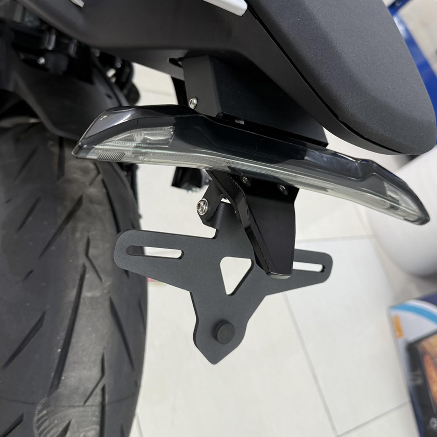 For 675SR-R Motorcycle Tidy Tail Fender Eliminator, Motorcycle License Plate Bracket Fender Eliminator Kit Compatible with CFMOTO 675SR-R 675SRR 675SS 2024-2025