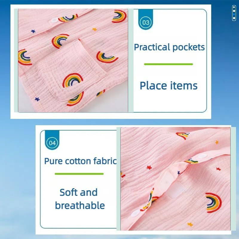 Disability Clothing for Home Care Postoperative Fracture Paste Long-Sleeved Suit for Kids Gauze and Cotton - Image 4