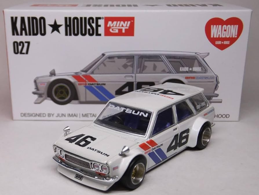 miniGT ダットサンKAIDO 510ワゴン　ブルー　開封品 miniGT ダットサンKAIDO 510ワゴン ブルー 開封品 miniGT ダットサン