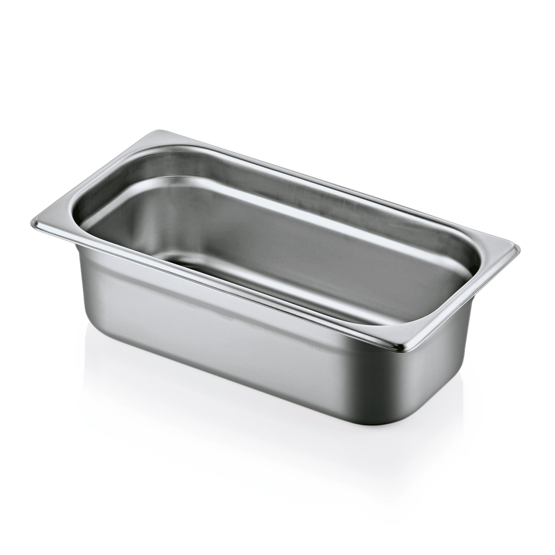 Morleos GN 1/3 100 mm - 4 L Gastronormbehälter aus rostfreiem Edelstahl 325 x 176 mm | stapelbar & rostfreier GN Behälter | Gastronomie-, Event- & Catering Zubehör aus robusten 0,7 mm Stahl