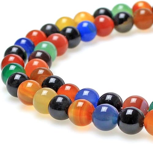 Miniatura 8 de MJDCB - Cuentas para hacer joyas, distintas piedras preciosas disponibles, Azul Rojo Amarillo Malaquita, 4mm