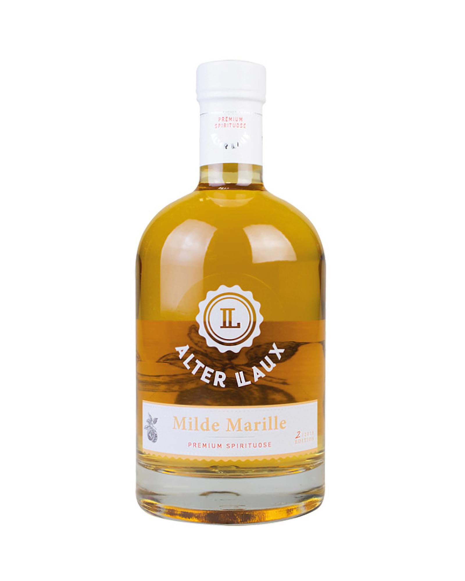 Alter LAUX Milde Marille Spirituose 40%, Marillen Obstbrand, 500ml