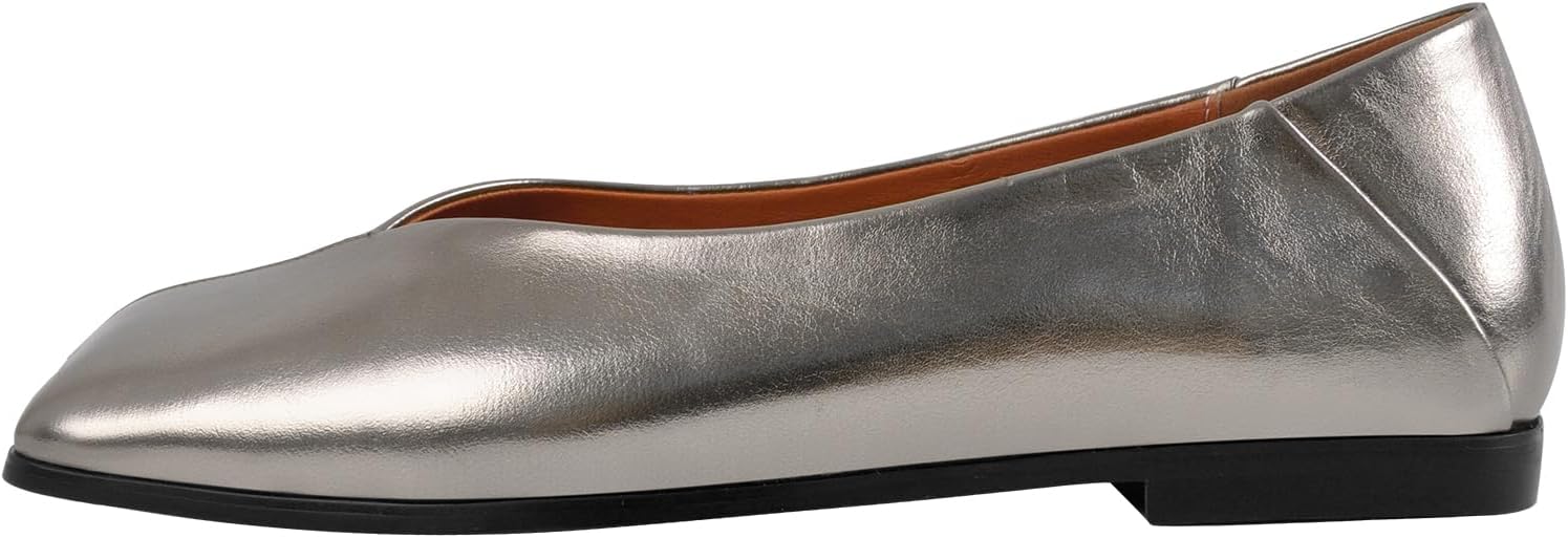 Women's Patent Leather Ballet Flats Fashion Square Toe Ballet Flats Loafer Shoes for Women Slip on Dress Shoes