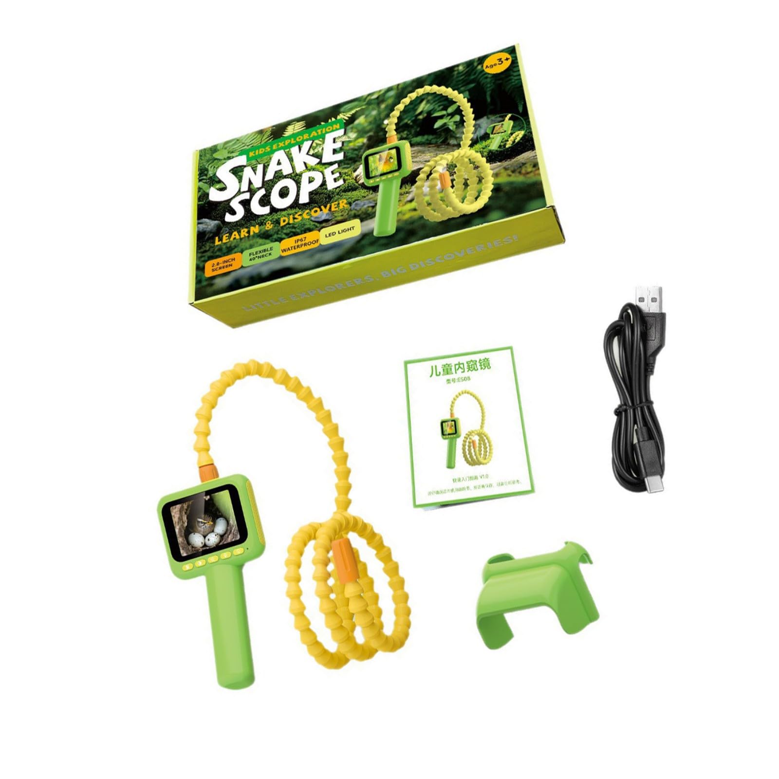 Giocattolo scientifico educativo per bambini con display da 2, 8 pollici e luci LED regolabili ABS per esplorazione all ' aperto Giocattolo