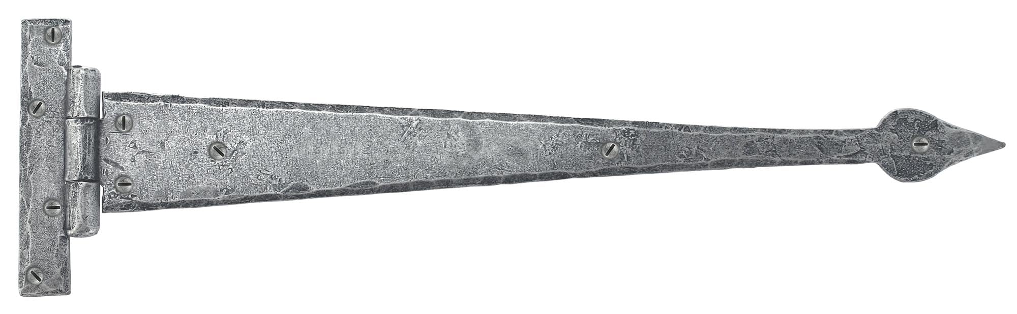 From The Anvil Pewter Patina Pewter 18 Inch Arrow Head T Hinge (Pair)