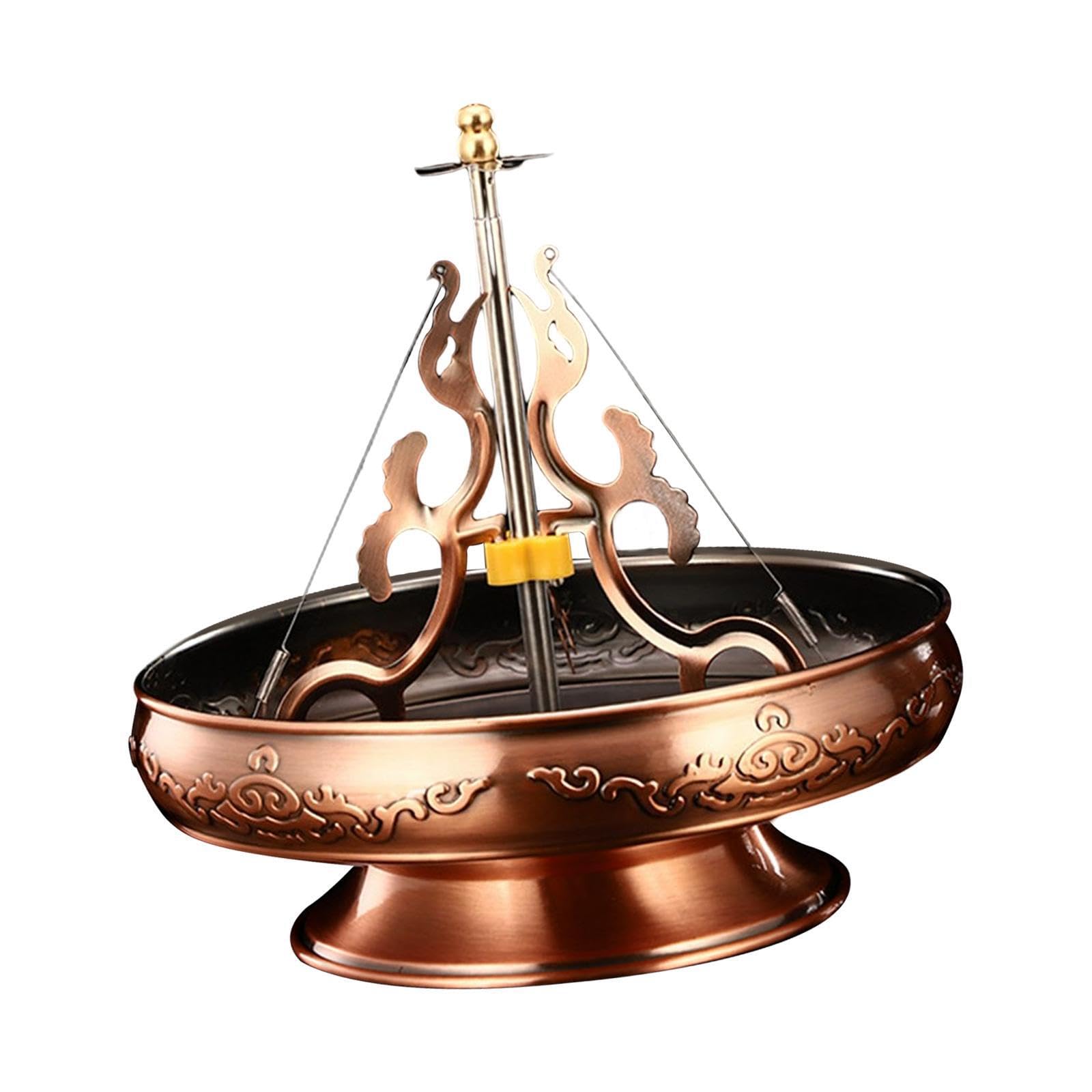 Support de brûleur à serpentin anti-cendre, style rétro lavable de chambre