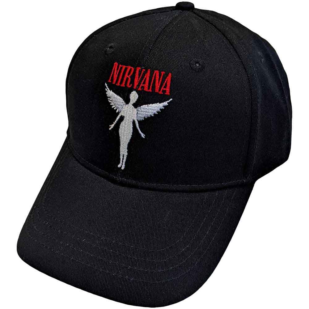 Rock Off officially licensed products Men's Nirvana Angelic Baseball Cap Black