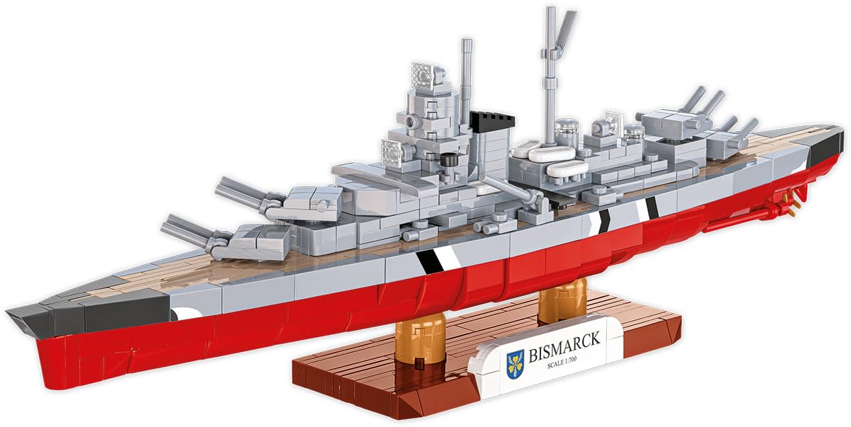 600 PCS HC  WWII /4854/ Battleship BISMARCK scale 1:700