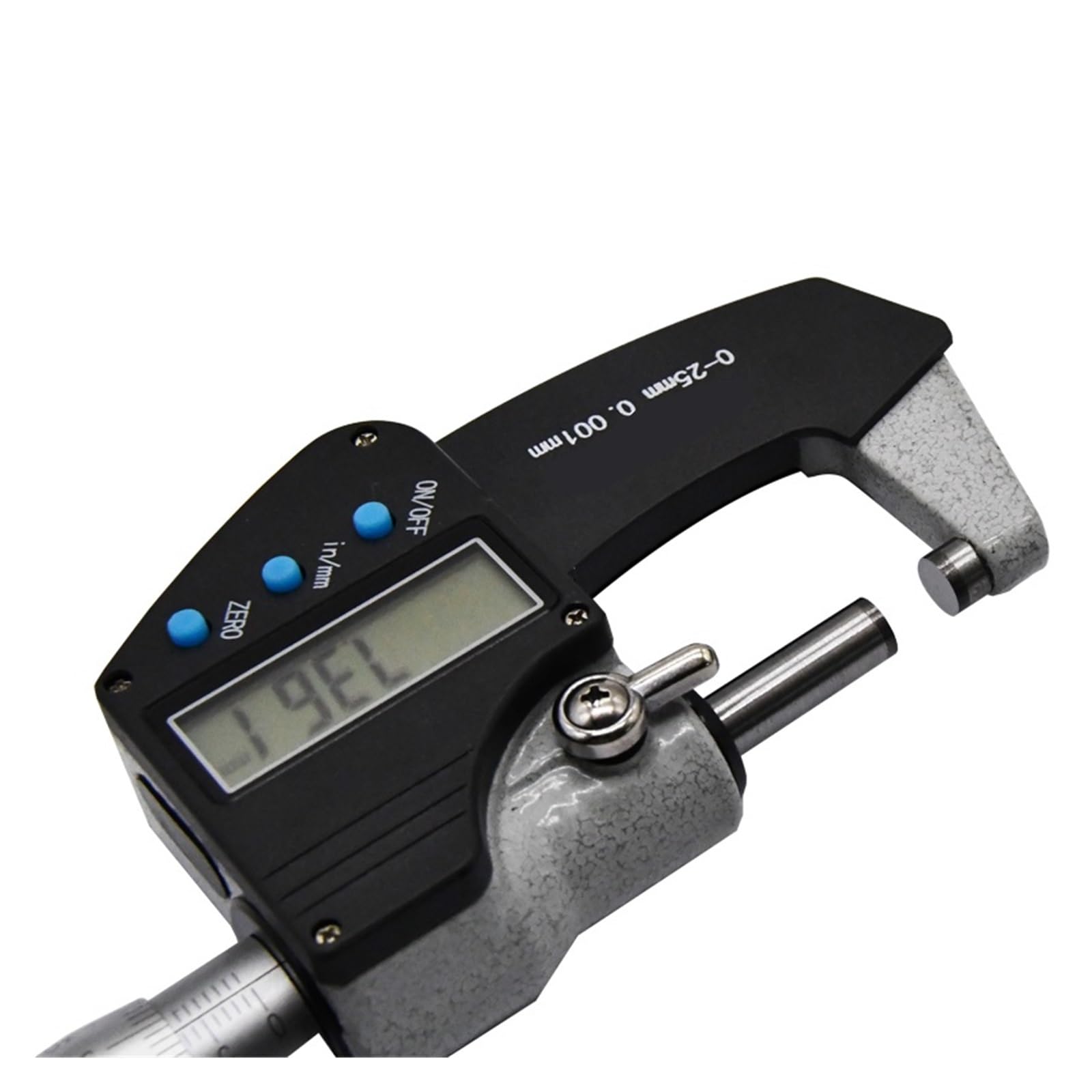 Lektronische Bügelmessschraube Elektronischer digitaler Mikrometer Außenmikrometer 0,001 MM Tiefenmesser 0-100 MM(50 75mm)