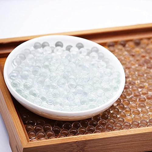 Miniatura 7 de 100 piezas de canicas de vidrio de 0.394 in a granel rellenos de jarrón redondo de mármol sólido transparente mármol mármol juegos