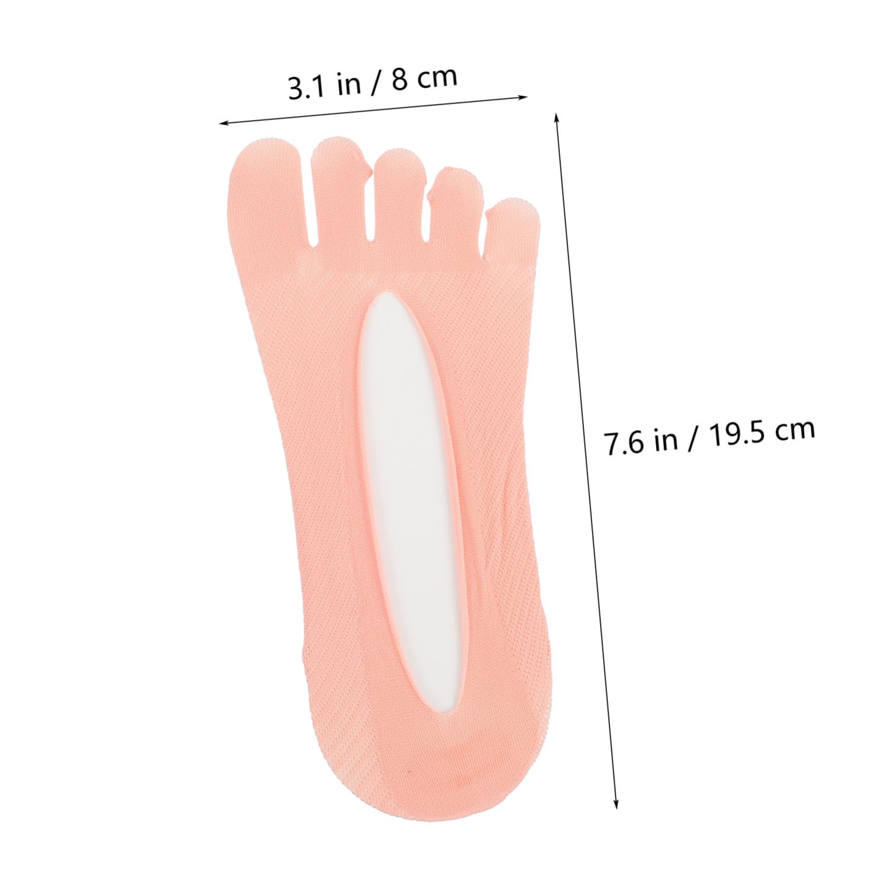 COLLBATH Flexible and Elastic Women's Low Cut Toe Socks 5 Pairs Summer Socks Five-toed Design Random