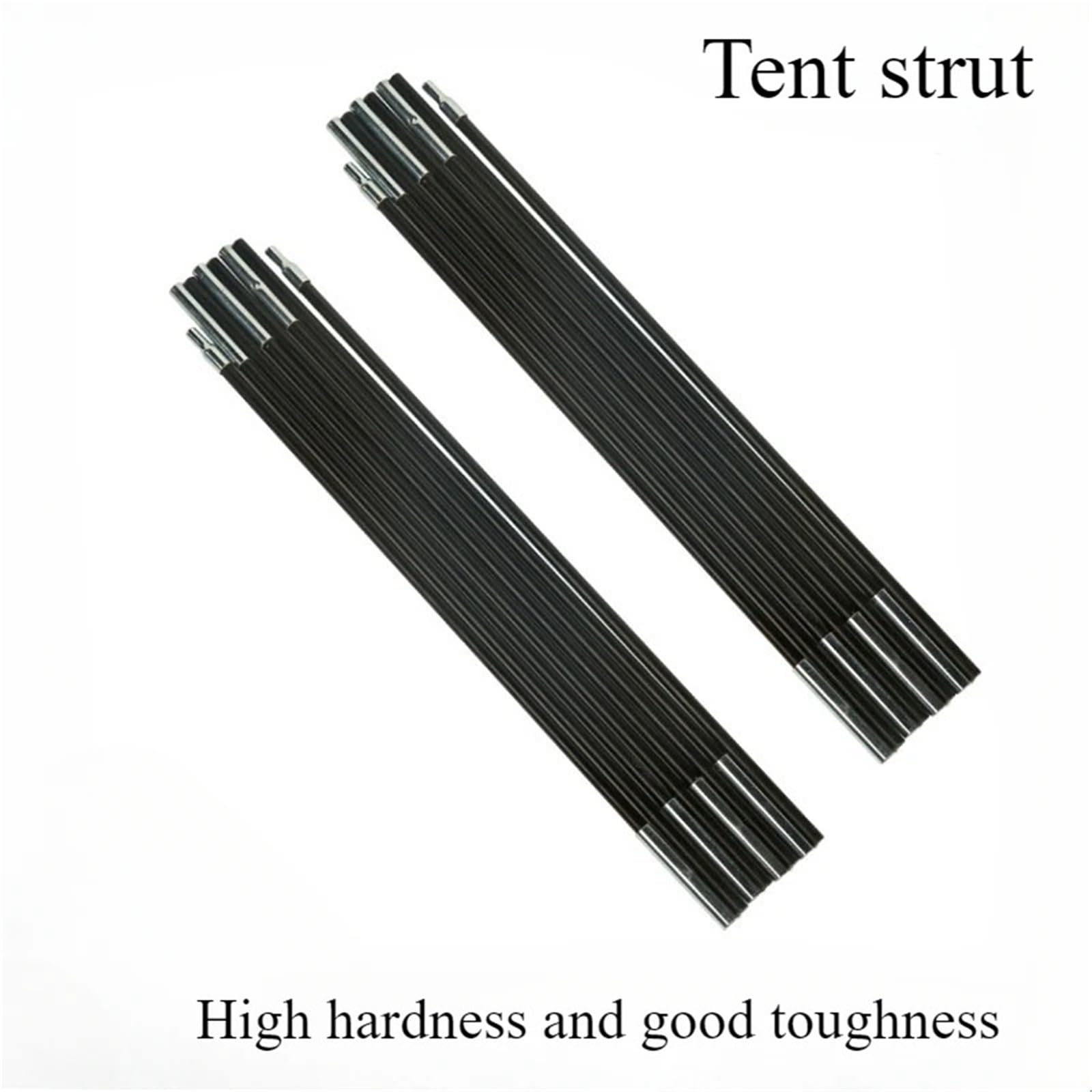 Zelt Pole Ersatz Kit verstellbare Reparatur Rod, Zeltstangen, 8,5 mm, Kohlefaser, Fiberglas, Mehrfarbig, mehrere Größen, 3,2–4,1 m