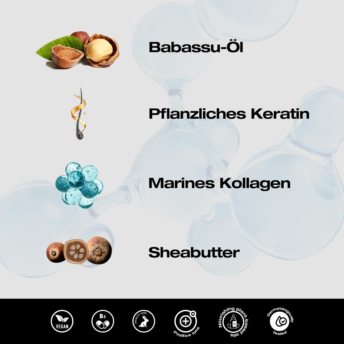 abril et nature - Nature Frizz - Haarmaske - Für krauses Haar - Spendet Feuchtigkeit und hält das Haar glatt - Macht das Haar weicher und glänzender - Professionelle Friseurbehandlung - 200 ml