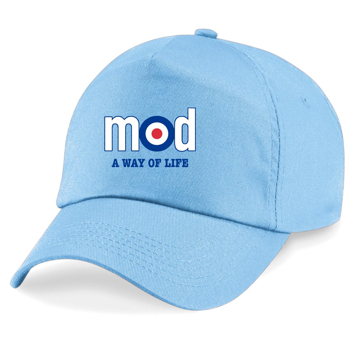 HiViz Kings MOD A Way of Life Embroidered Baseball Cap Pristine Finish (White)