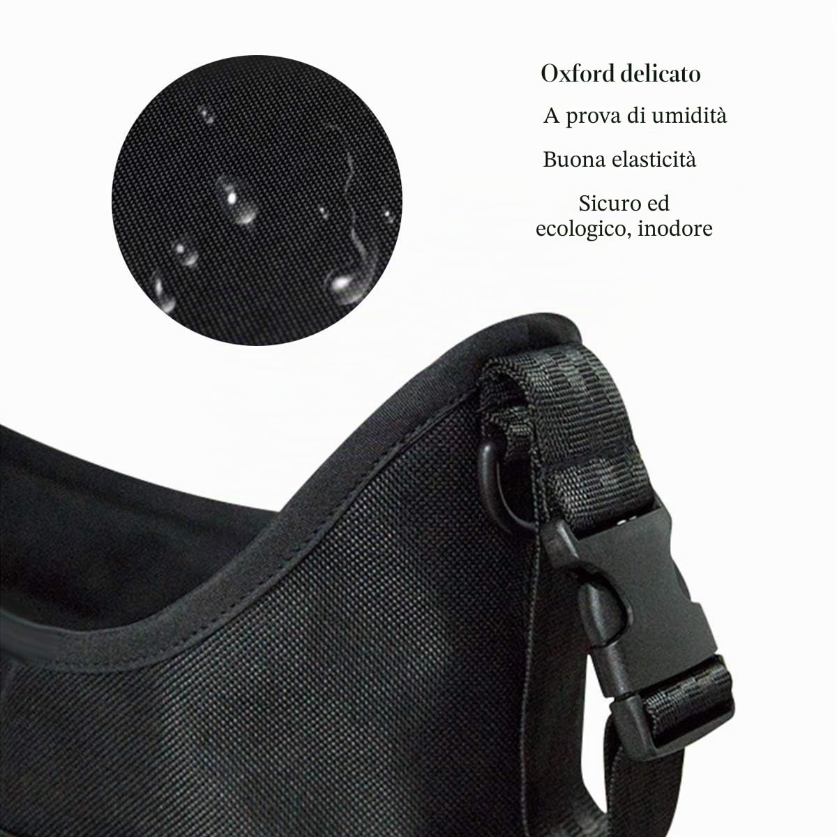 ZONSUSE Borsa multifunzione per neonati, borsa portaoggetti per passeggino, con velcro, impermeabile, universale