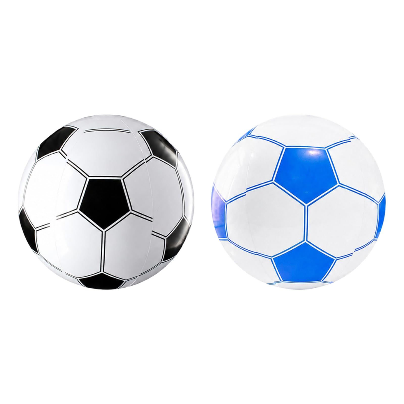Crestivo 2 Pcs Inflatable Football Beach Ball for Pool & Garden