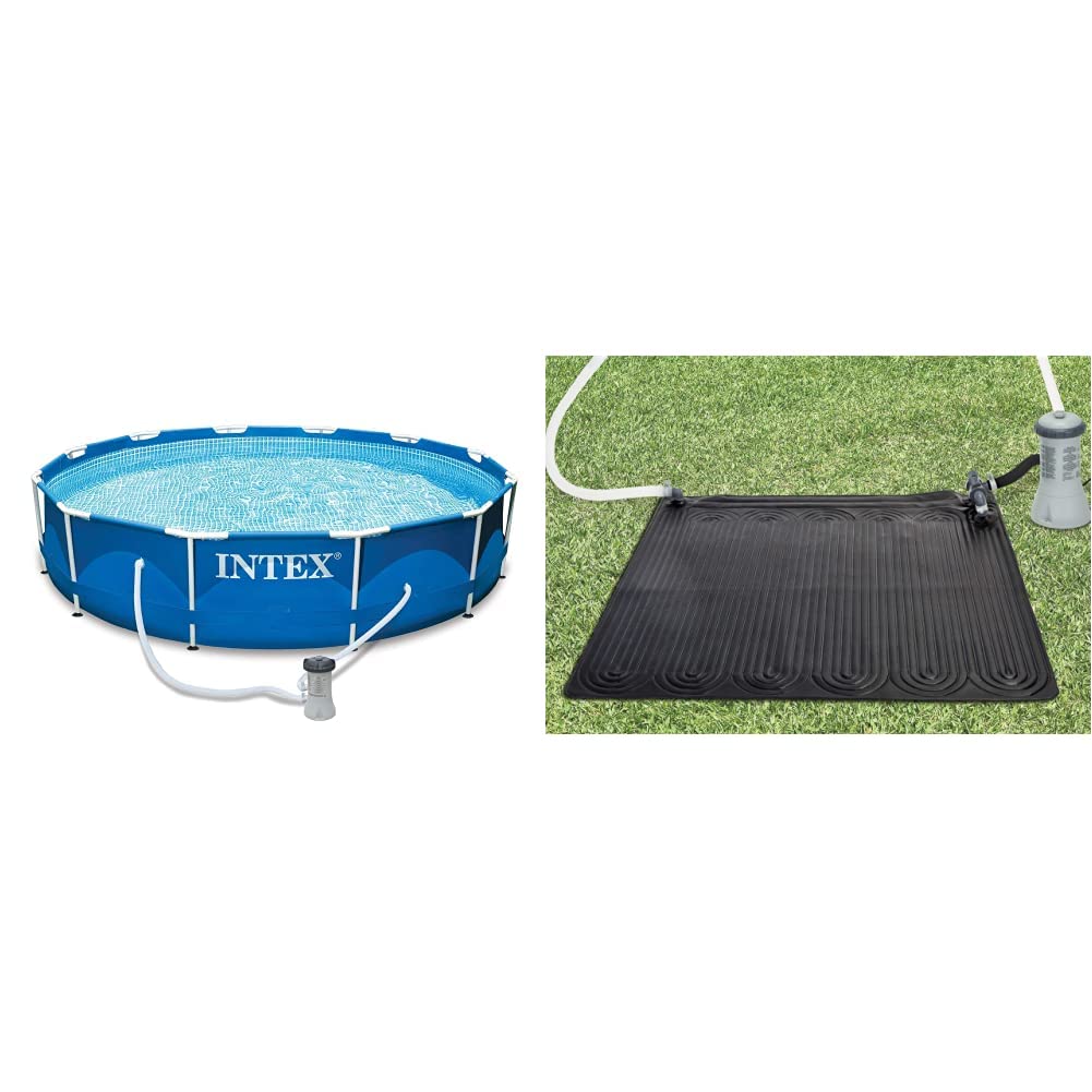 Intex 28212UK Metal Frame Pool Set, Blue, 12 ft x 30Inch & Eco