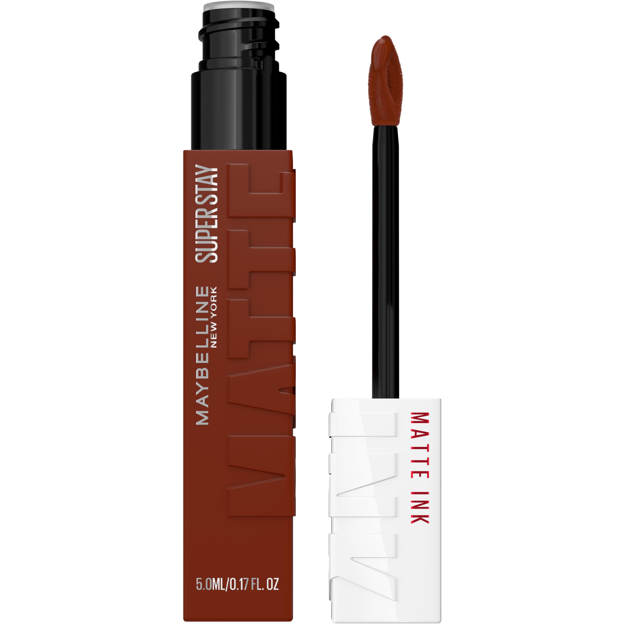 MAYBELLINESuper Stay Matte Ink Liquid Lipstick Makeup, Long Lasting High Impact Color, Up to 16H Wear, Renegade (Intense Warm Brown)