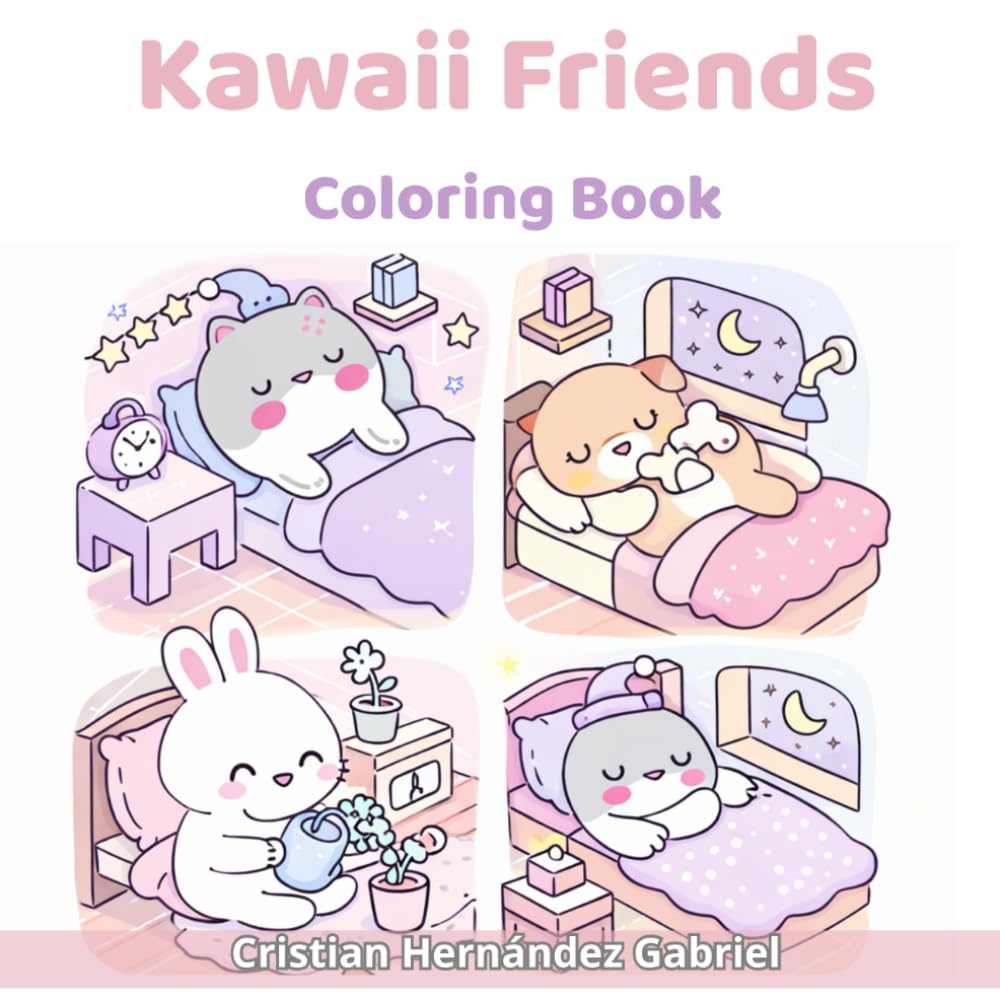 Kawaii Friends Coloring Book
