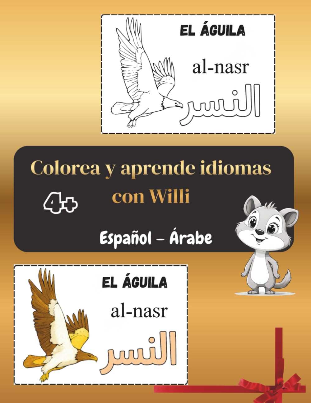 Colorear y Aprender Idiomas, Español – árabe: Niños a partir de 4