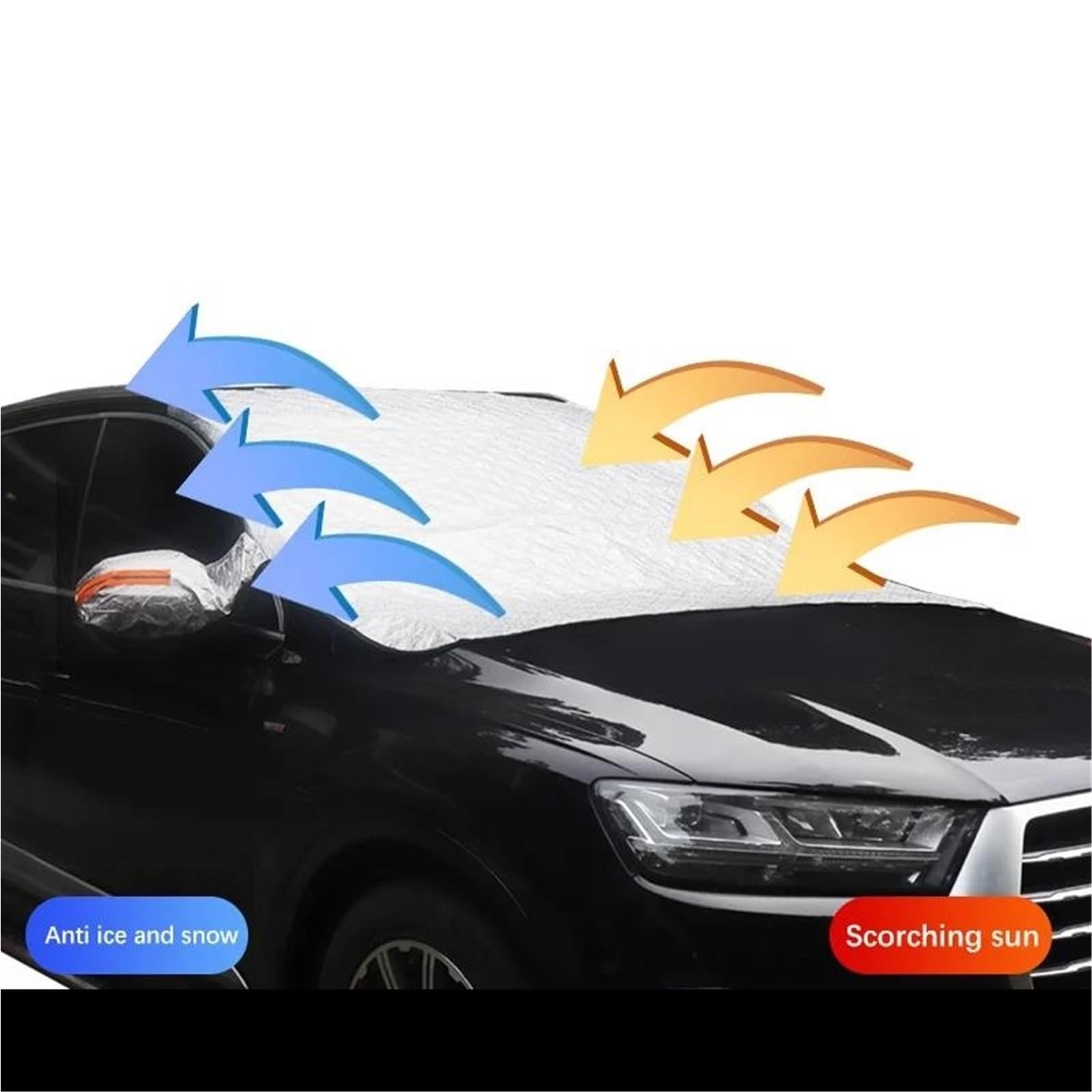 Copertura Parabrezza Inverno per KIA per Picanto Parabrezza per Auto Copertura Antineve per Neve E Ghiaccio
