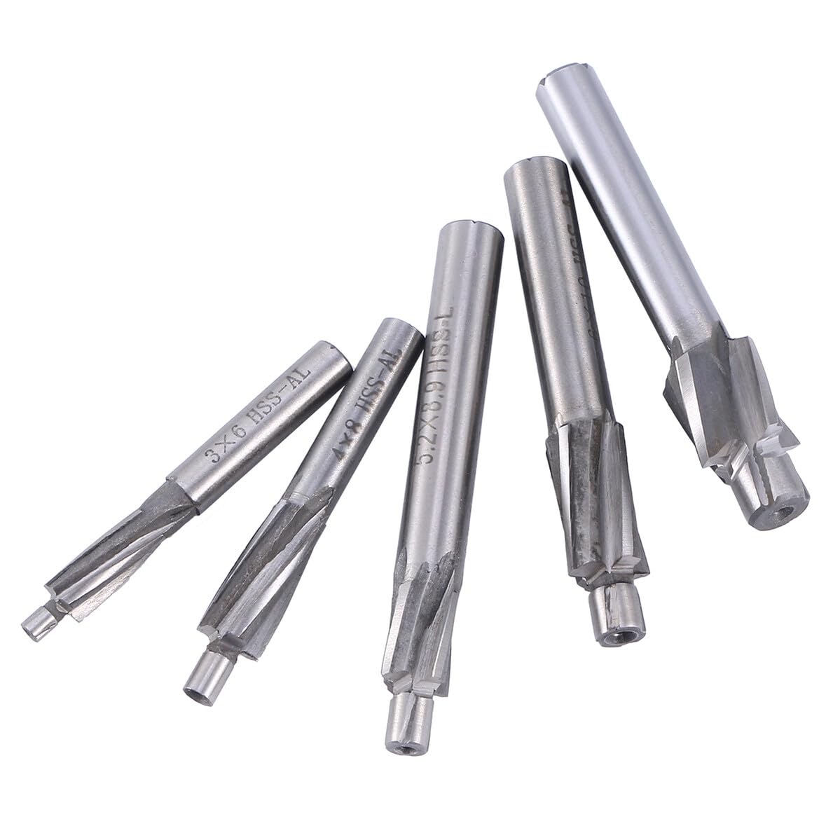 Fraise HSS pour usinage de précision haute dureté 5 pcs - 6