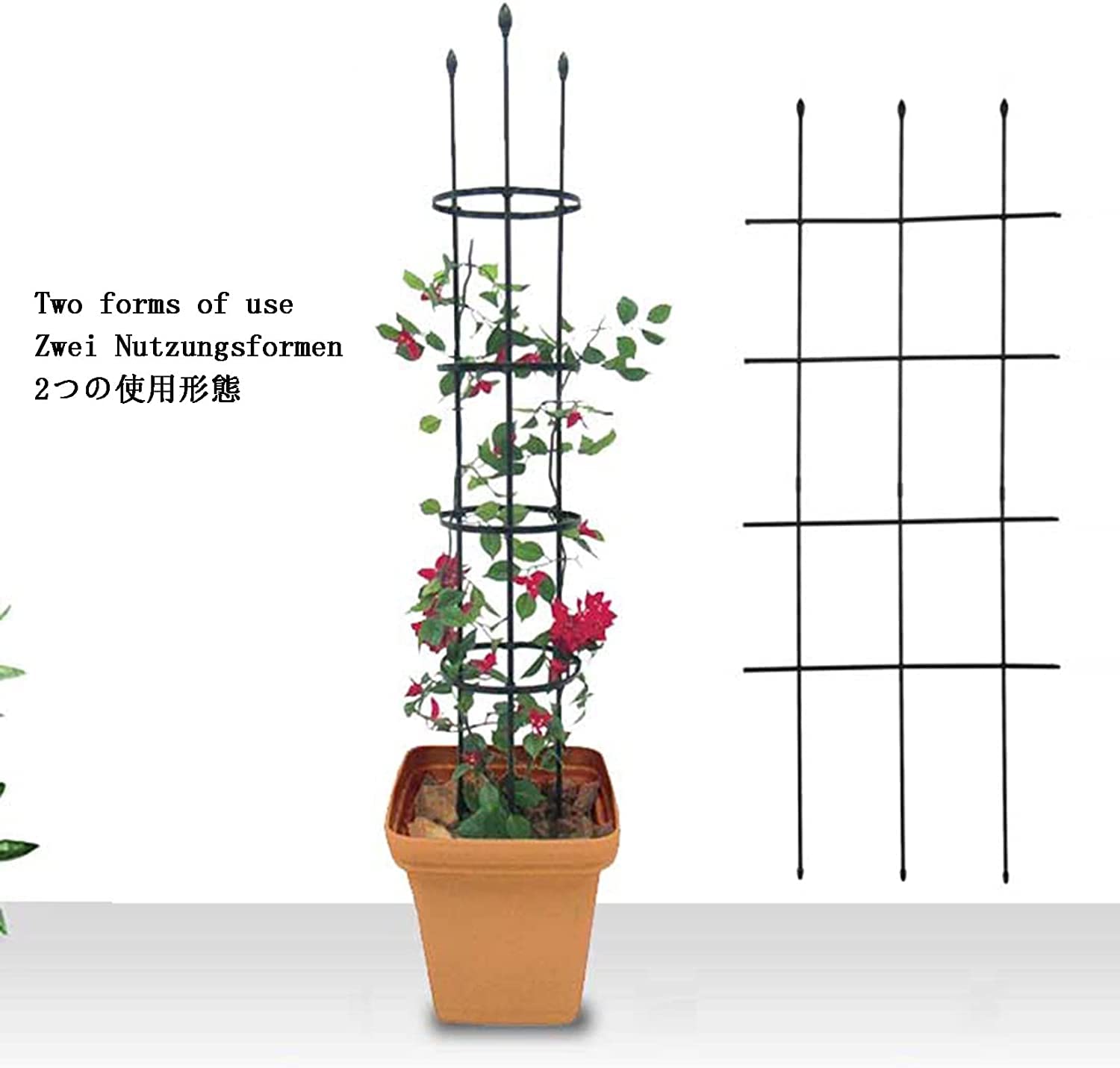 Amazon.co.jp: 植物サポート 花ささえ ガーデニング用支柱 90cm 120cm