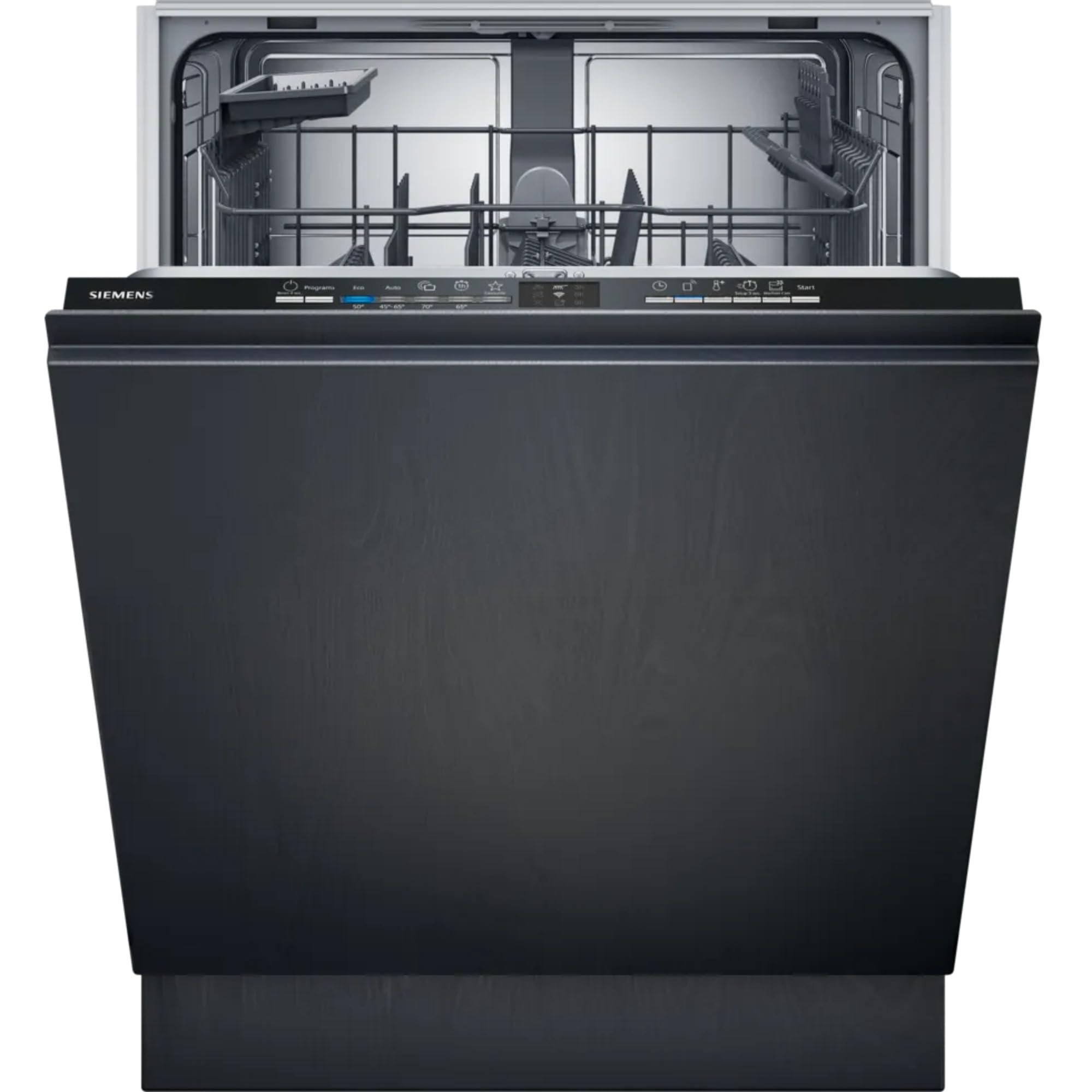 Siemens SX61IX14TE, iQ100 inteligentna zmywarka, w pełni zintegrowana zmywarka, XXL, 60 cm, światło informacyjne, cichy silnik iQdrive, automatyczne i higieniczne programy Plus, varioSpeed, aquaStop