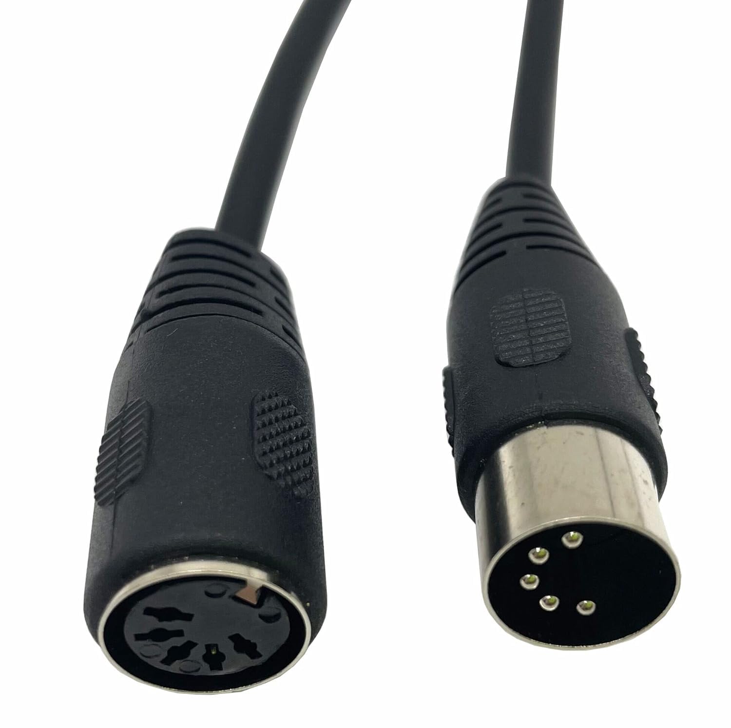 Traovien 5-Pin DIN MIDI Male to Female Adapter Extension Cable, for Keyboard Synth,MIDI Guitar and Other Music Gear(0.5M/1.6Ft)