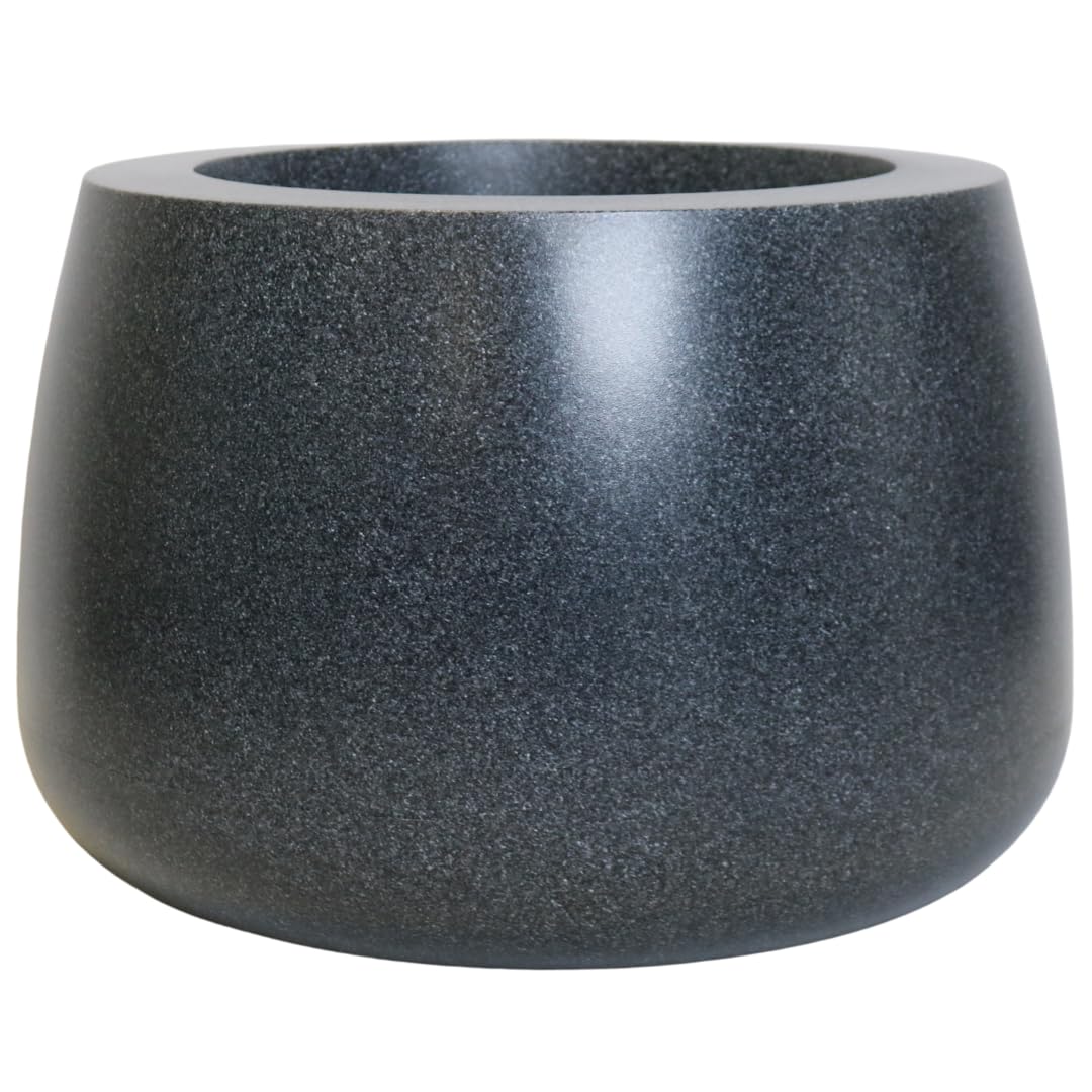 Trifibre Outdoor Planter 57.5Cm 44L Rotomoulded Heavy Duty Lightweight Plastic Plant PotHardwick Granite from B&Q